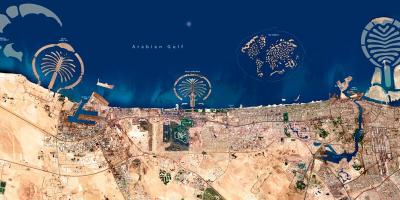 Сателитска мапа на Дубаи