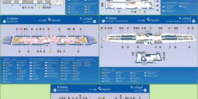 Терминалот 3 Дубаи аеродром мапа