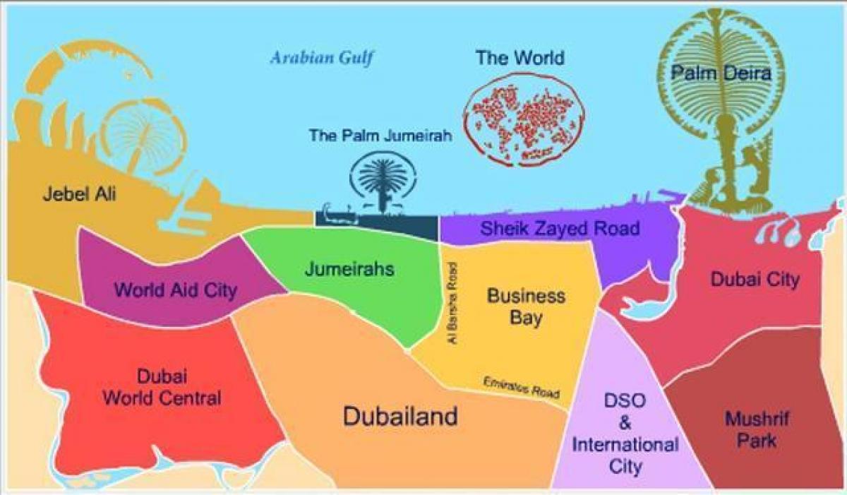 карта на Dubailand