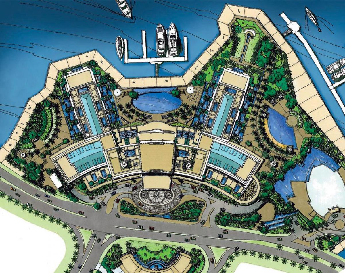 карта на Palazzo Версаче Дубаи