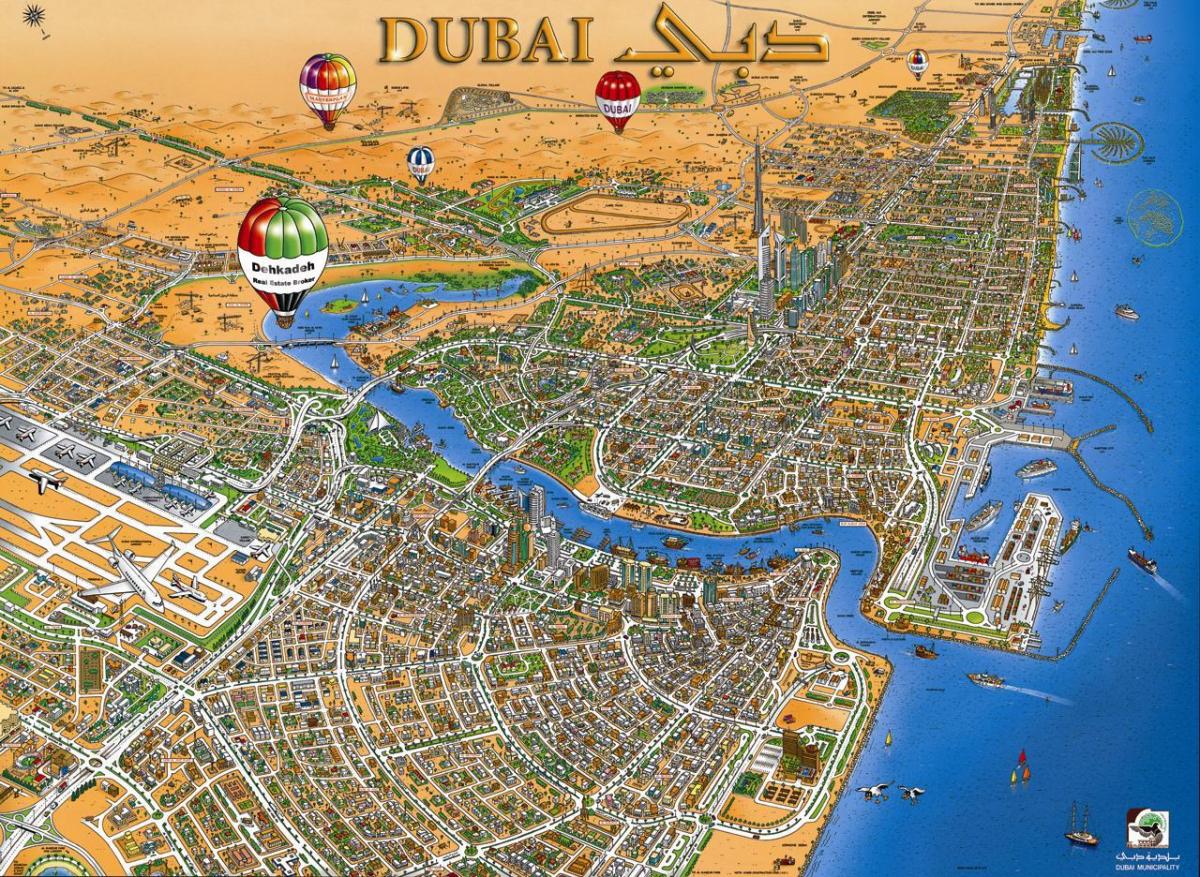 карта на Дубаи крик