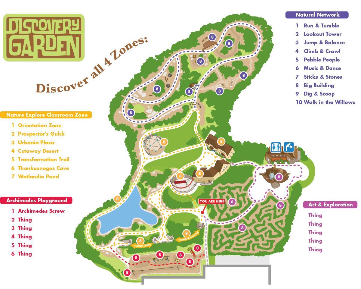 мапа на Откривањето Градини Дубаи