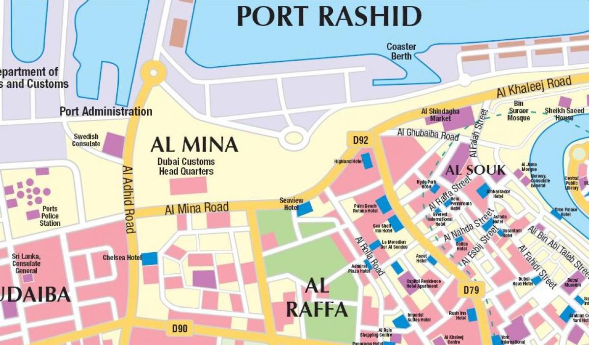 Дубаи порта мапа