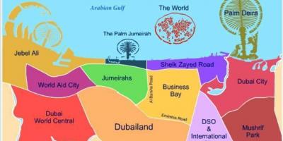 Карта на Dubailand