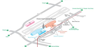 Dxb аеродром мапа