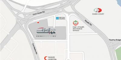 Rashid болница Дубаи локација на мапата