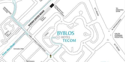 Дубаи Tecom мапа