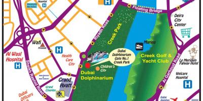 Делфинот шоу Дубаи локација на мапата