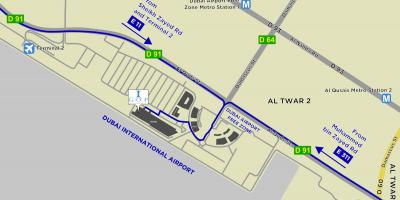 Карта на Дубаи аеродром слободна зона