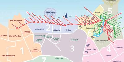 Карта на Дубаи населби