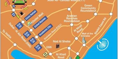 Рагби Седум Дубаи локација на мапата