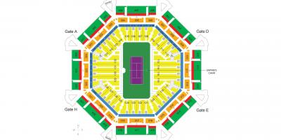Карта на Дубаи тениски стадион