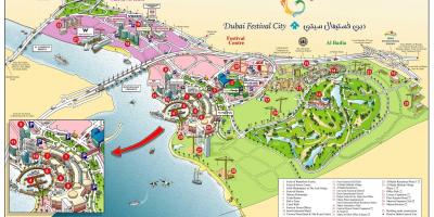 Дубаи фестивал мапа на градот