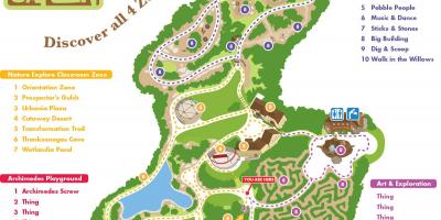 Мапа на Откривањето Градини Дубаи